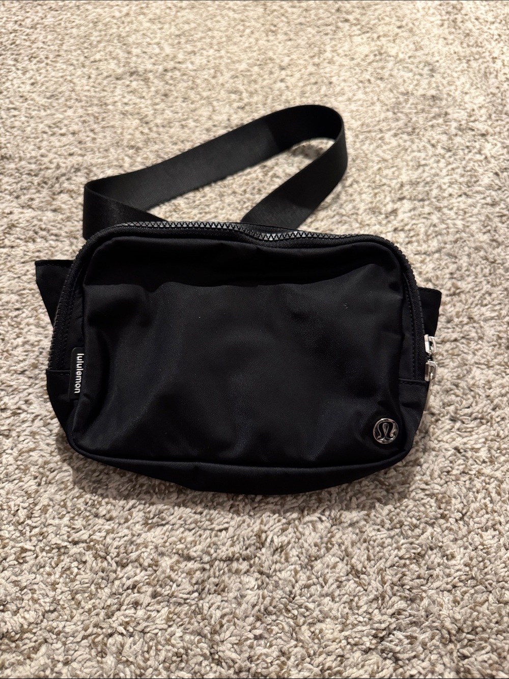 lululemon athletica Black Compact Sling Bag with Adjustable Strap